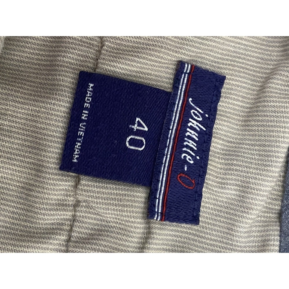 Johnnie-O Men's Chino Shorts Golf Beach Cotton Spandex Khaki Sz 40 - Picture 6 of 9